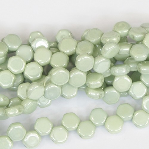 6mm honeycomb green luster